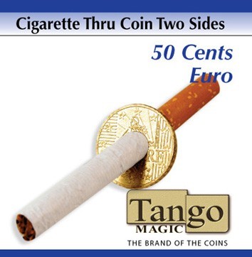 Zigarette durch Münze - Cigarette thru 50 Cent Euro günstig kaufen bei Zaubershop-Frenchdrop