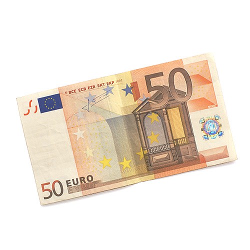 Flash Paper 50 Euro bei Zaubershop Frenchdrop