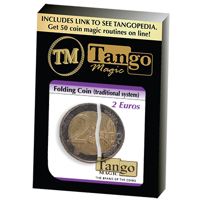 Tango Magic Folding Coin /Faltmünze 2 Euro traditional System günstig kaufen bei Zaubershop-Frenchdrop