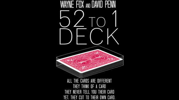 52 to 1 Deck by Wayne Fox Red (Gimmicks and Online Instructions)