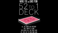 52 to 1 Deck by Wayne Fox Red (Gimmicks and Online Instructions) 52 to 1 Deck by Wayne Fox Red (Gimmicks and Online Instructions)