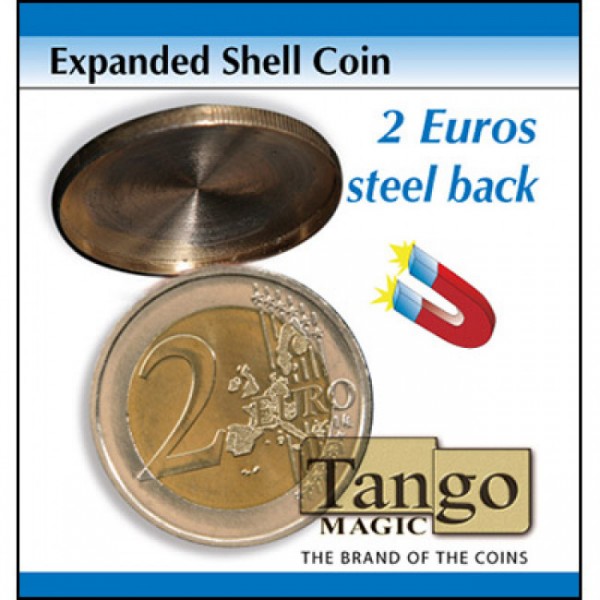 Expanded Shell Coin - (2 Euro, Steel Back) by Tango Magic