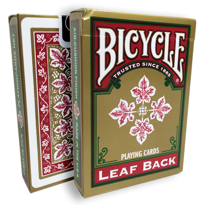 Bicycle Leaf Back Deck (Red) by Gambler&#039;s Warehouse