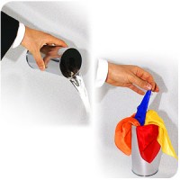 Feuer Wasser Tücher Dose - Can Brass | Zaubertrick Feuer Wasser Tücher Dose - Can Brass | Zaubertrick