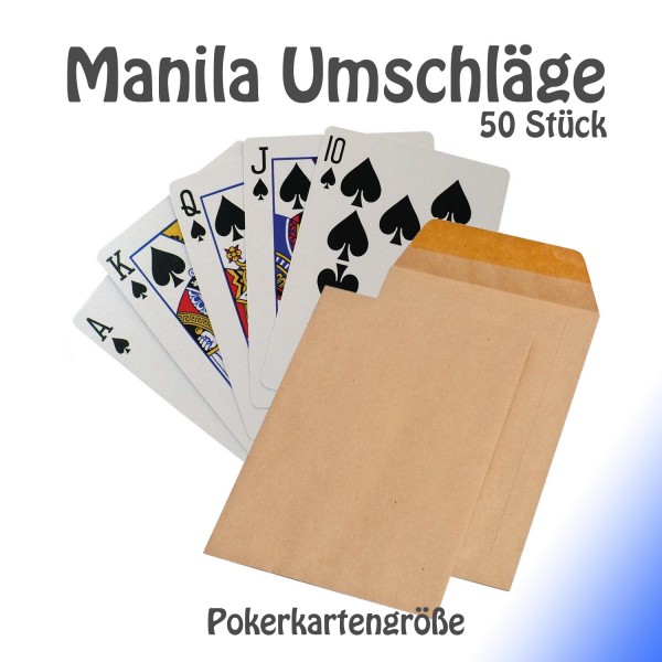 Manila Umschläge 50 Stück bei Zaubershop-Frenchdrop