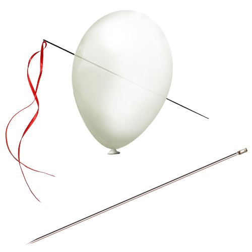 Nadel durch Ballon - Needle through balloon