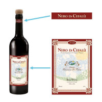 Ersatz Flaschen-Etikett für Verschwindende Weinflasche Ersatz Flaschen-Etikett für Verschwindende Weinflasche