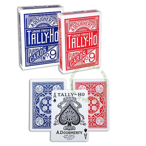 Tally Ho - Fan Back blue | Spielkarten