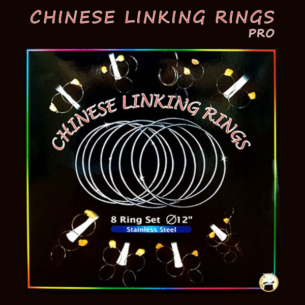 Ringspiel - Chinese Linking Rings -12 in. (cm. 30) - Stainless Steel | Zauberartikel
