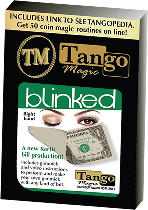Tango Blinked Right Handed (Gimmick and Online Instructions) by Tango Magic | Zaubertrick