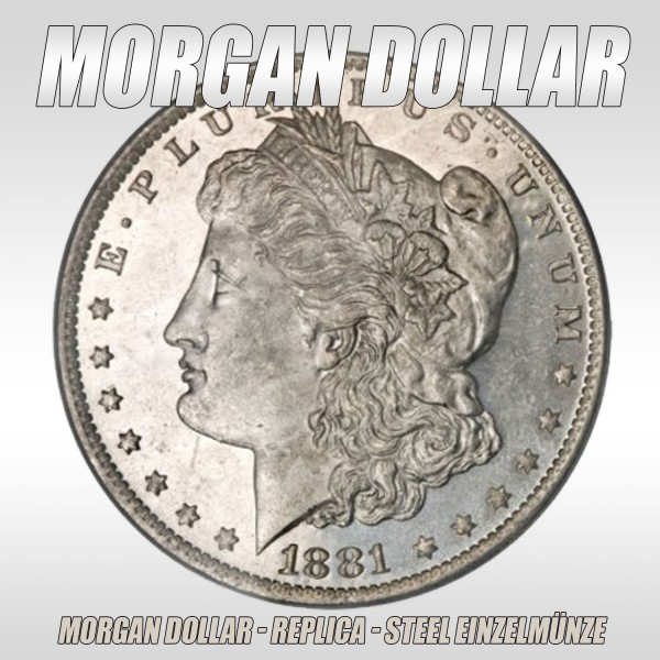 Morgan Dollar Steel Replica bei Zaubershop-Frenchdrop